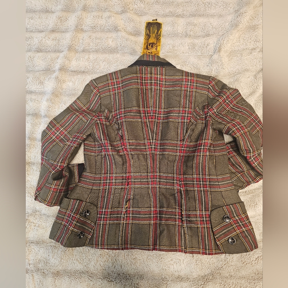 L.a.m.b Stylish Plaid Blazer - Picture 4 of 4